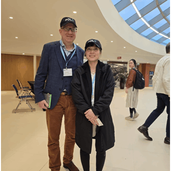 Luca Bolliger representing TPF at Cambridge, March 2024